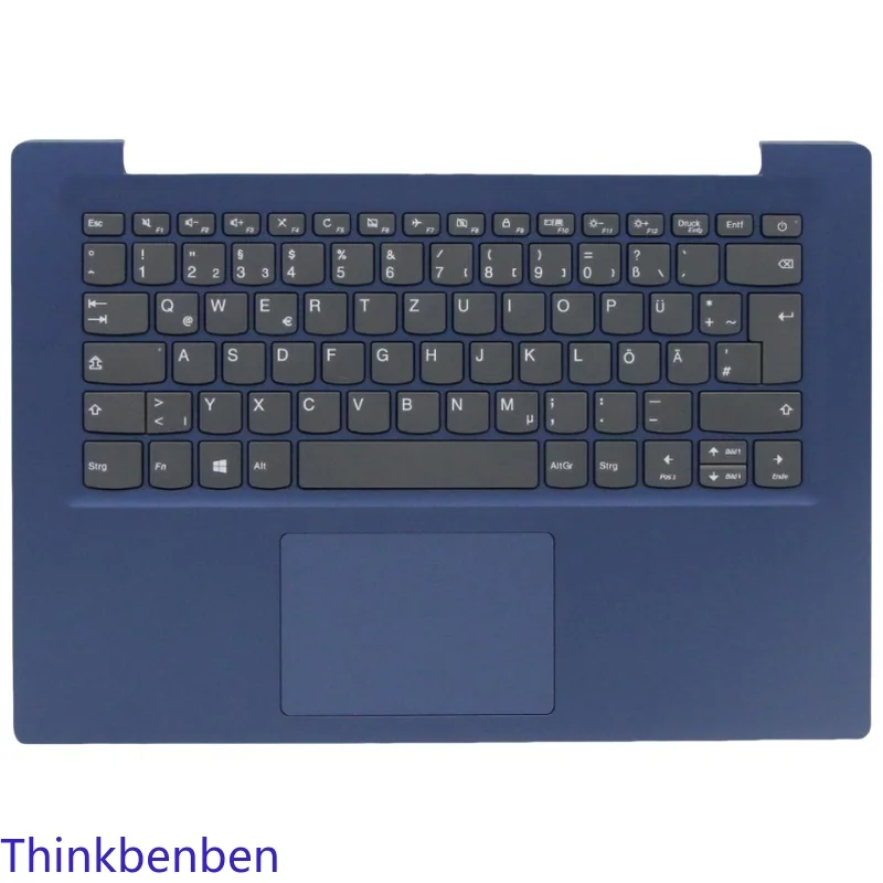 DE German Blue Keyboard Upper Case Palmrest Shell Cover For Lenovo Ideapad S130 14 130s 14 14IGM 120s 14 14IAP 5CB0R61234