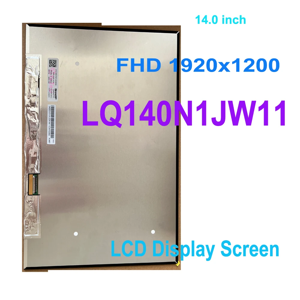 14.0 inch Matrix LQ140N1JW11 Laptop LCD Display Screen FHD 1920x1200  Replacement