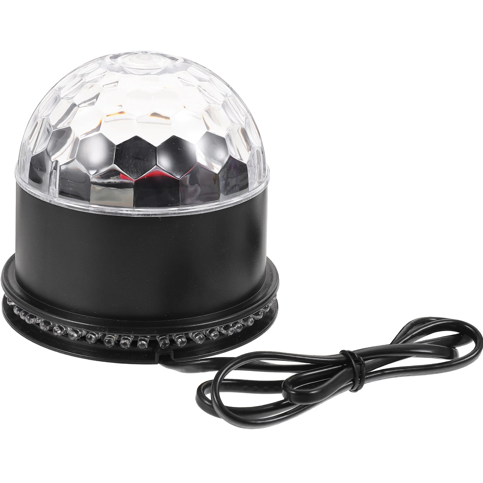 1 قطعة صغيرة ملونة LED كريستال الكرة ضوء سبعة ألوان مصباح دوار الطرف الديكور ضوء لحفل زفاف ديسكو Ktv #2