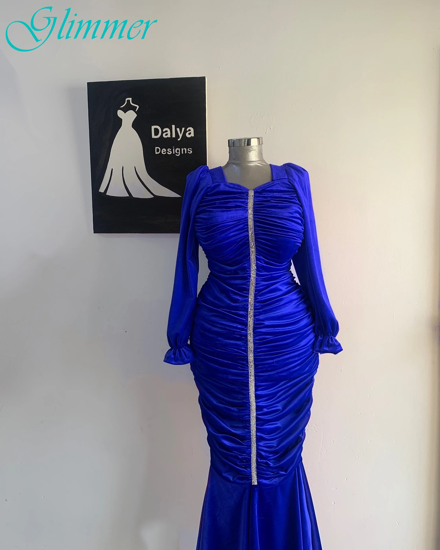 

Customized Mermaid Square Collar Elegant Formal Evening Dress Modern Fashion Celebrity Gowns High Quality Bespoke Occasion Gowns