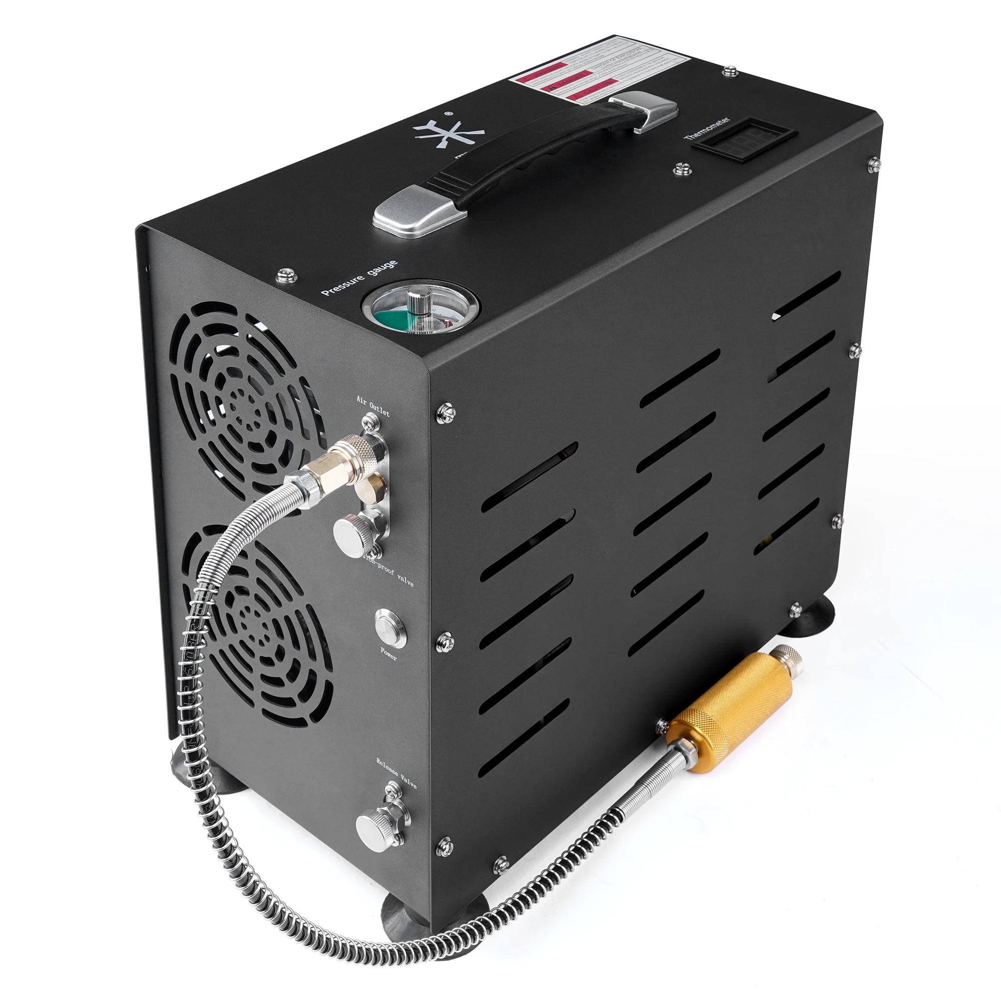 

TUXING 4500Psi 300Bar 800W двухцилиндровый воздушный компрессор PCP компрессор высокого давления автоматическая остановка безмасляный PCP пневматический пистолет винтовка дайвинг