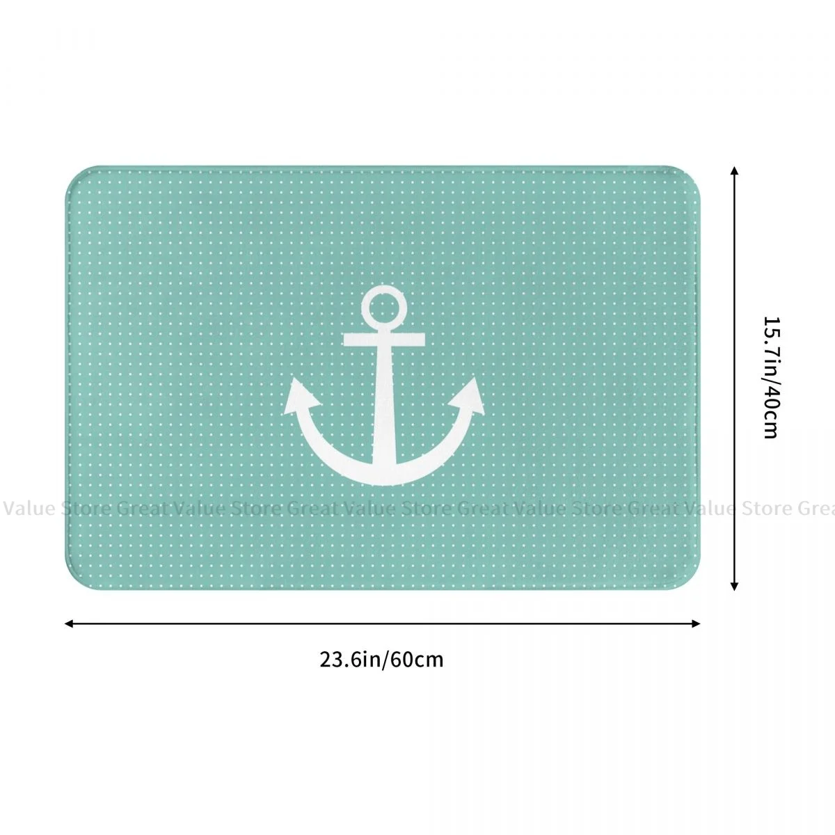 Nautical Anchor Non-slip Doormat Kitchen Mat Graphic Balcony Carpet Welcome Rug Indoor Decor