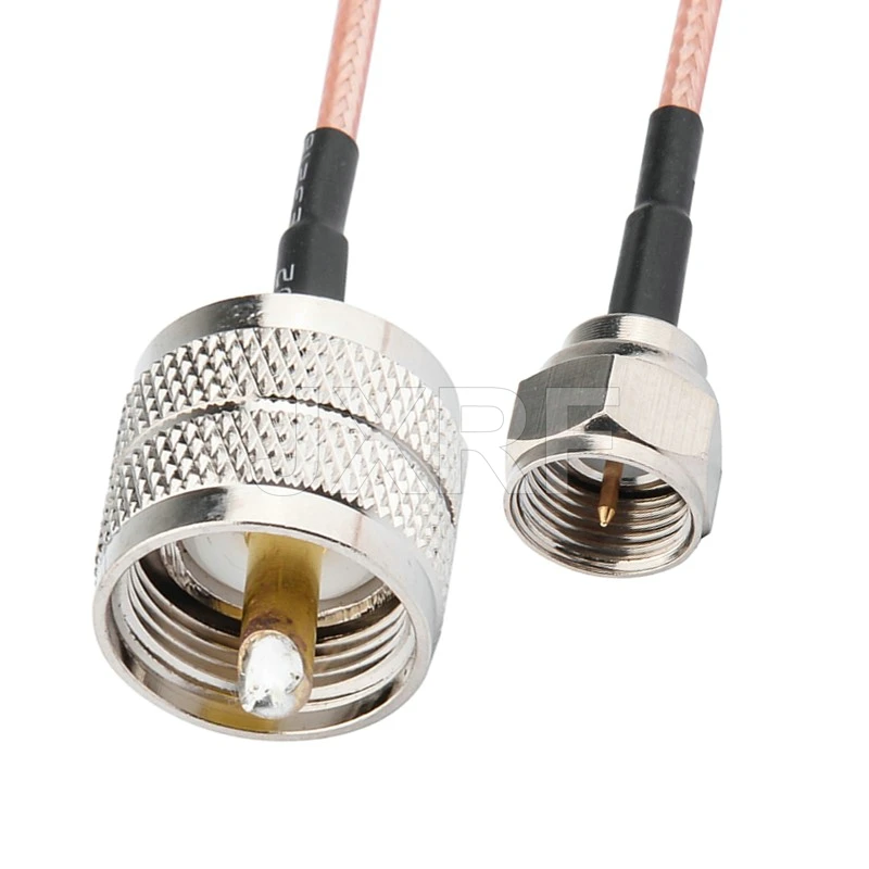 JX Connector PL259 SO239 UHF Male female to F Male female pigtail cable assemblies 10cm-5m RF Adapter