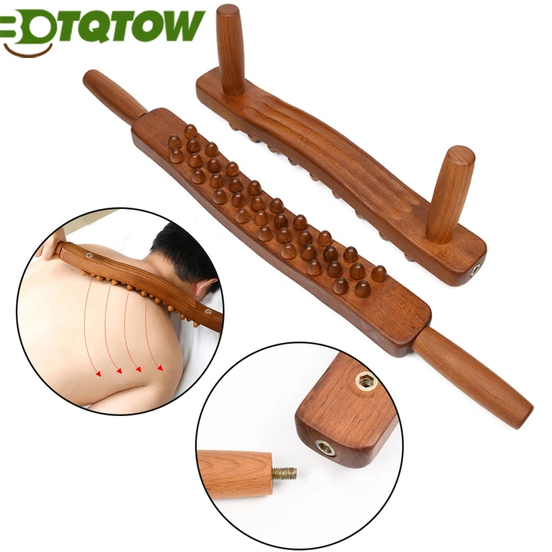 

1PC Wood Therapy Lymphatic Drainage Massage Roller Stick Tools,Myofascial Release Tool Stomach Cellulite Massager,Body Sculpting