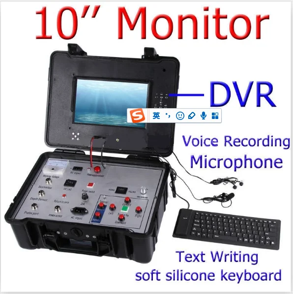 กล้องตรวจสอบใต้น้ำแบบยืดหยุ่น 400 เมตร สำหรับงานมืออาชีพ หมุนได้ 360 องศา รุ่น BS-ST33KH