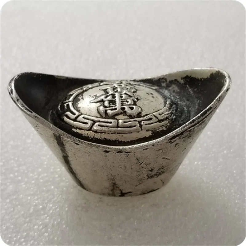 Antique Crafts Alloy Material Imitation Silver Ingot Sycee Long:59cm,Wide:32CMT0048-1/2/3