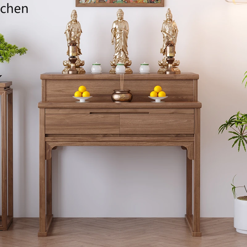 PYH table incense table household living room incense  solid wood Buddhist  Buddhist hall offering table Gongtai