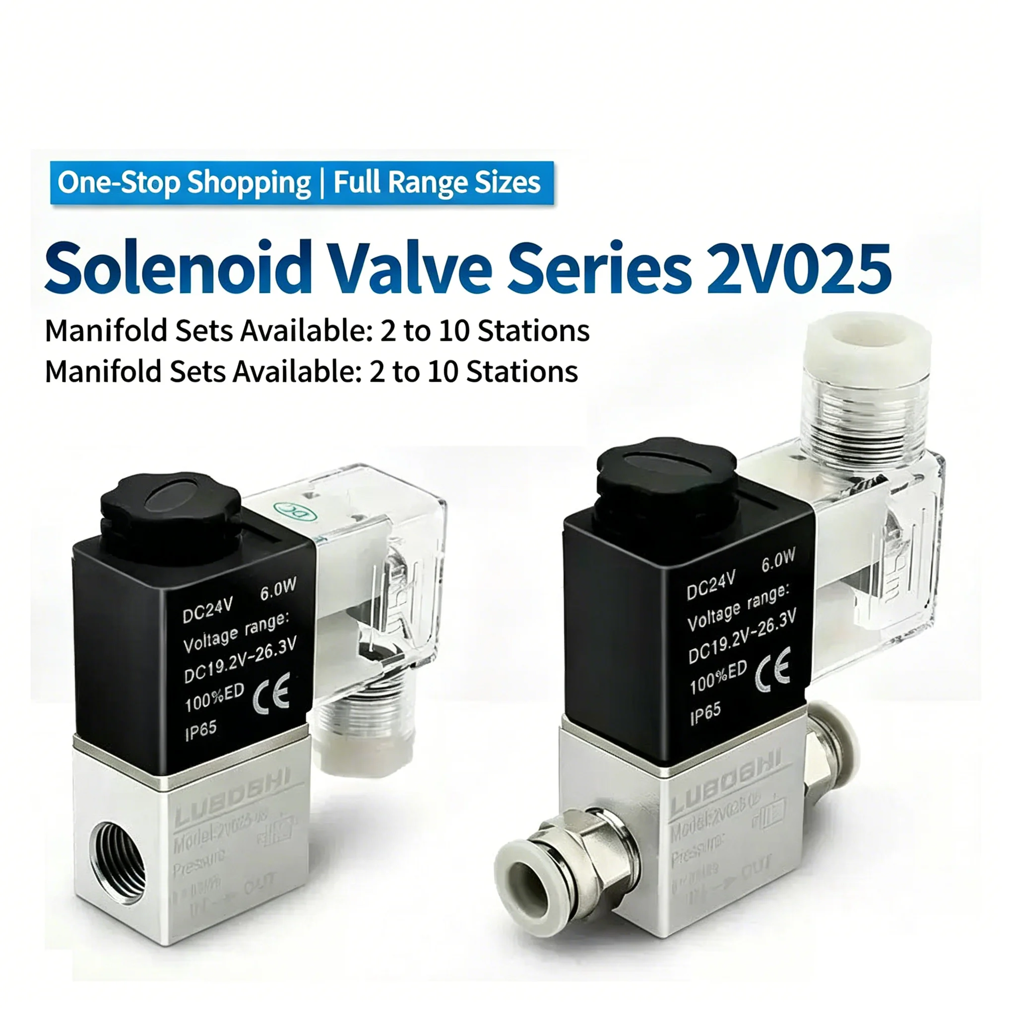 Air Solenoid Valves 2V025-08 2 Position 2 Port 1/4
