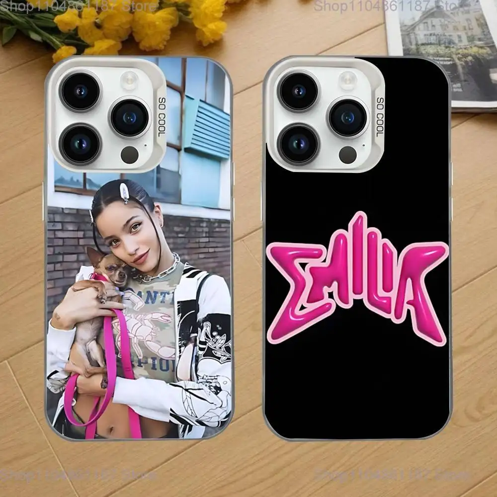 

Emilia Mernes mp3 La Phone Case For iPhone 16,15,14,13,12,11,Mini,Pro,SE,MAX White Matte Shockproof Cover