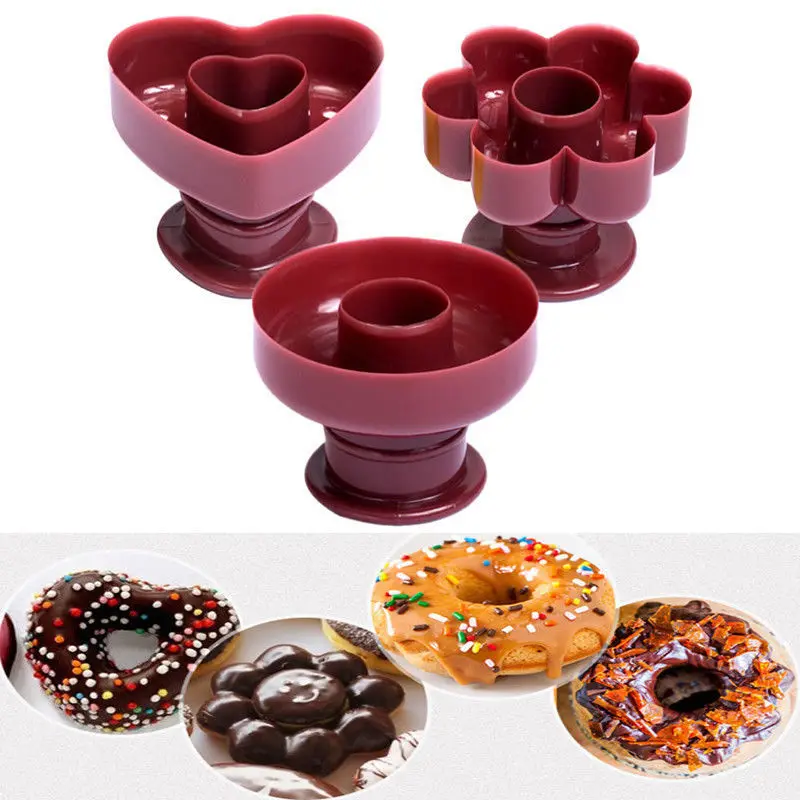 Kreative DIY Donut Form Kuchen Dekorations werkzeuge Kunststoff Desserts Brots ch neider Hersteller Back zubehör Küchengeräte