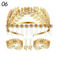 1 Set Greek Goddess Vintage Hair Jewelry & Accessories - Bridal Earrings, Bracelet, Headpiece for Wedding and Party Dress Up