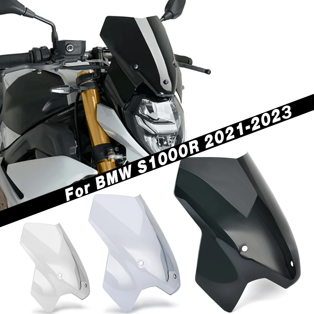 For BMW S1000R 2021-2023 Motorcycle Accessories Windshield Windscreen