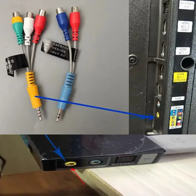 BN39-02242A BN39-02243A BN39-02190A BN39-02189A is for DC to RCA Gender Cable Combo Set Q6 Q7 Q8 Q9 MU KU AV Signal output line - Image 3