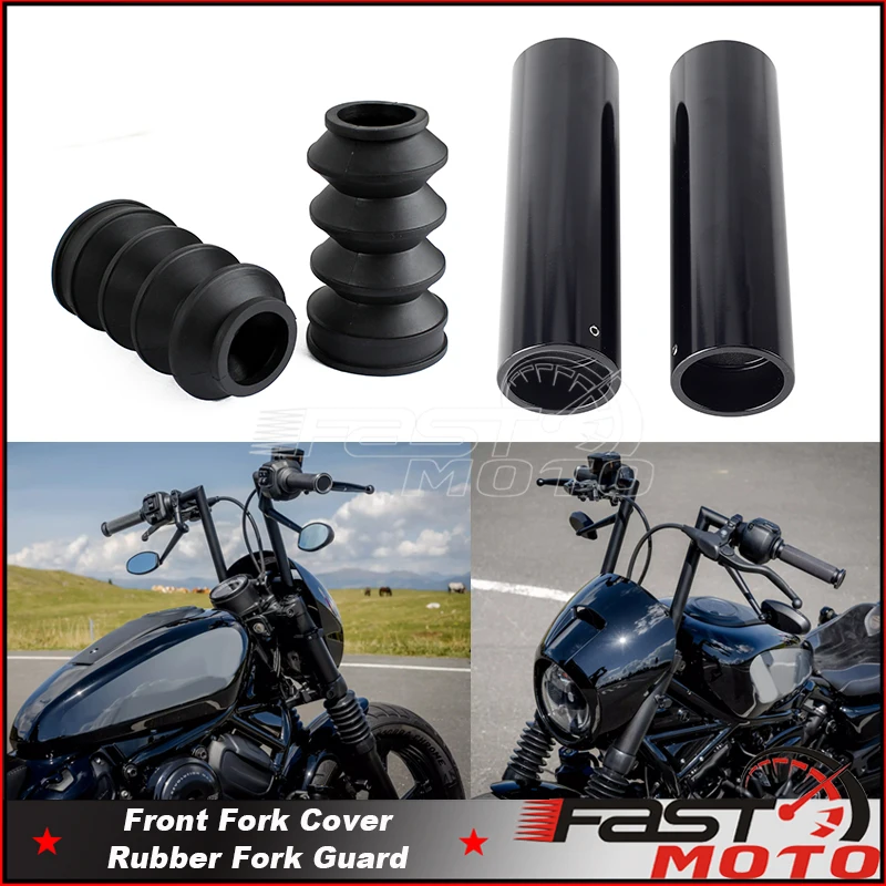 Motorcycle Front Fork Shock Absorber Kit Front Fork Gaiters Covers Accessories For HARLEY NIGHTSTER 975 RH975 NIGHTSTER975 22-23