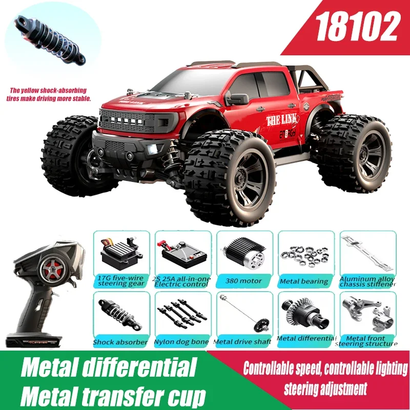 

Remote Control Car 1:18 Full Scale Racing Rc Remote Control High Horsepower Off-Road Model Four-Wheel Drive Remote Control Car