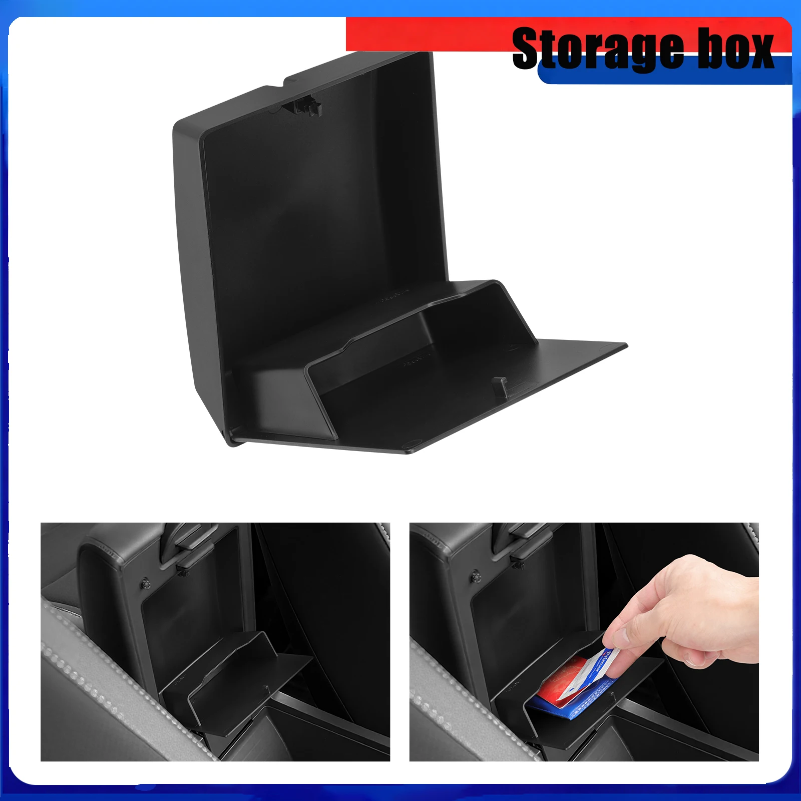 Armrest Storage Hidden Box ABS Stowing Tidying Car Tray Organizer Accessories For Honda WR V 2023-2025 JP Version