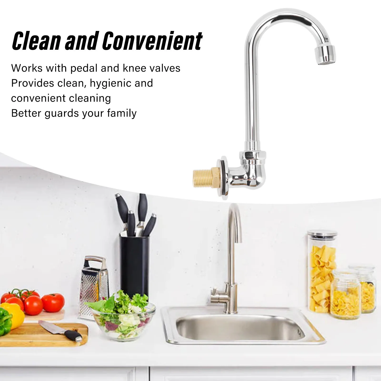 

Кран с педалью, коленный клапан, предотвращающий коррозии, настенный, устойчивый к ржавчине, резьба G1/2, для железнодорожной станции для школы