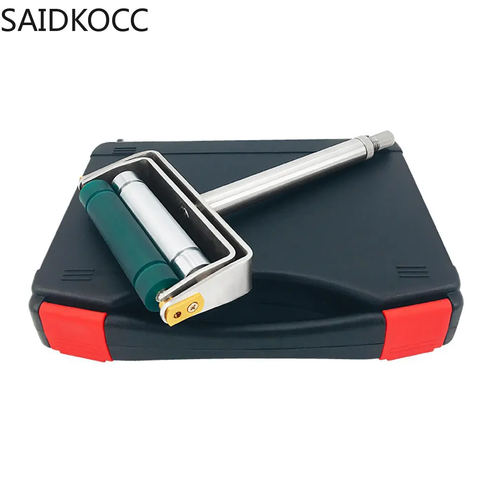 

SAIDKOCC Manual Ink Printing Film Applicator Ink Proofer Manual Color Wheel Metal Anilox Roller Rubber Roller Ink Sampler Tool