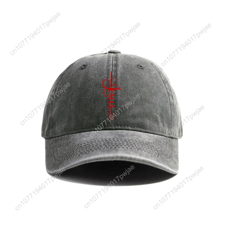 Jesus Cross Baseball Cap Zomer Jezus Christus Op Het Kruis God Verontruste Vader Hoeden Mannen Outdoor Verstelbare Katoenen Caps MZ-004