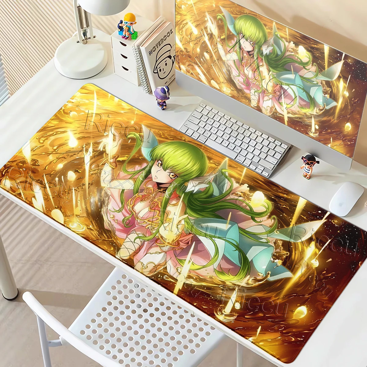 Code Geass Mouse Pads Extended Gamer Office Accessories Desk Mats Computer Mechanical Keyboard Protection Rug Stitched Edge Mats