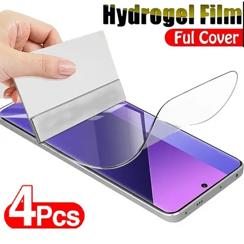4PCS Hydrogel Film For OPPO Find X7 Ultra X5 X6 Pro X3 Lite Screen Protector For OPPO Reno 11 10 9 8 7 6 5 Pro Plus 5G
