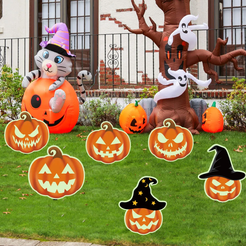 

Halloween Garden Decorations Glow-in-the-Dark Garden Plug-in Party Decorations Glowing Ornaments Home Decor