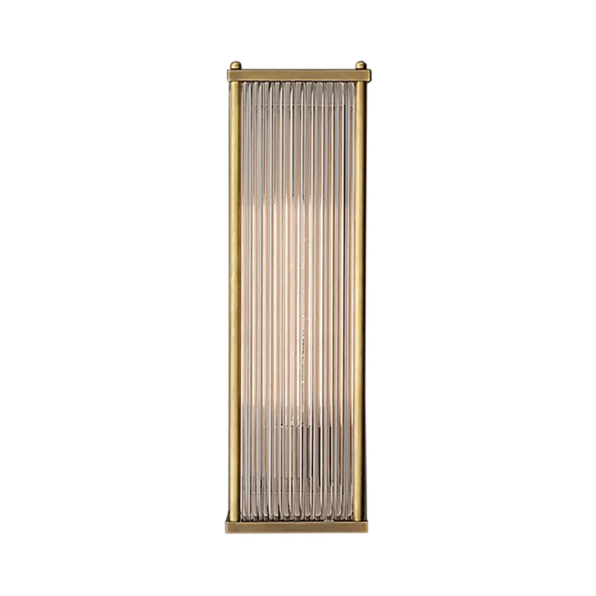 Post modern luxury rectangular glass stick wall lamps American living room bedroom aisle hallway wall sconces lights lighting