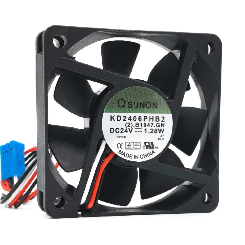 P 60*60*15MM KD2406PHB2 built-in SUNON 24V 1.28W silent 6015 6CM inverter cooling fan