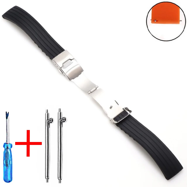 20mm 22mm Quick Release Silicone Watch Bands For Samsung Active 43mm 47mm for Fossil Watch Strap 18mm 24mm Rubber Sport Bands