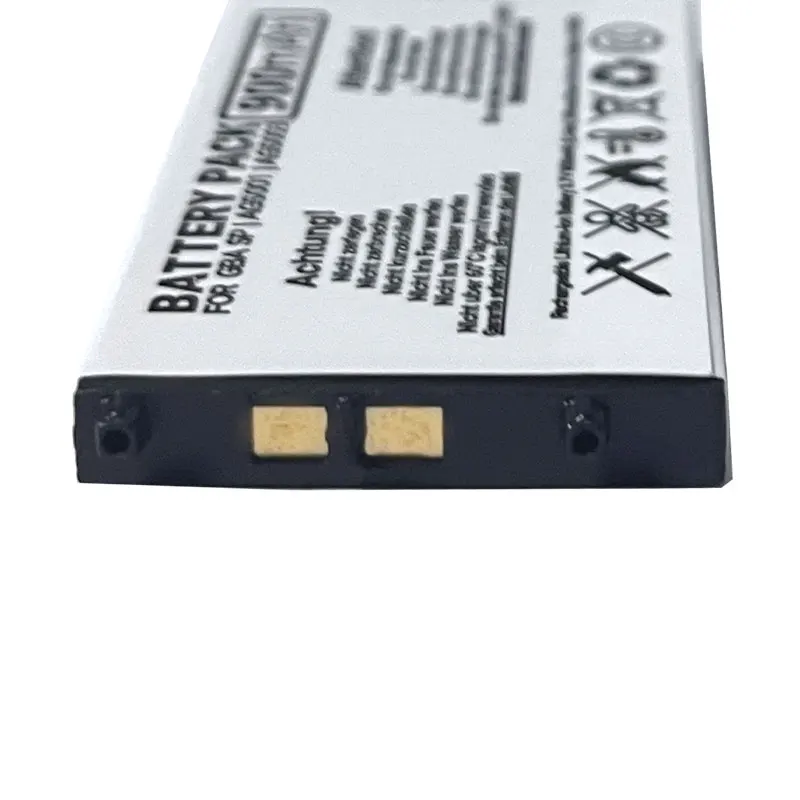 Ags 003 bateria de lítio recarregável 3.7v 900mah para nintendo gba sp game boy advance sp console de jogos gbasp baterias embutidas