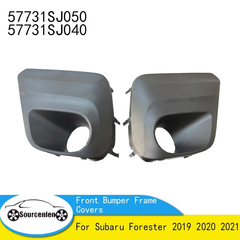 

Крышка противотуманной фары для Subaru Forester 2019 2020 2021, противотуманная фара, передний бампер, рамка, крышки, обрезка лицевой панели, отверстия 57731SJ050 57731SJ040
