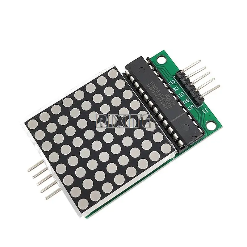 MAX7219 8x8 8*8 Dot moduł matryca Led MCU moduł sterowanie wyświetlaczem LED dla Arduino 5V moduł interfejsu wyjście wspólna katoda wejściowego