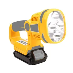 3W/12W LED Work Light Flashlight for Dewalt 20V 18V Lithium Battery DCB203 DCB205 Portable Handheld Jobsite Spotlight with USB