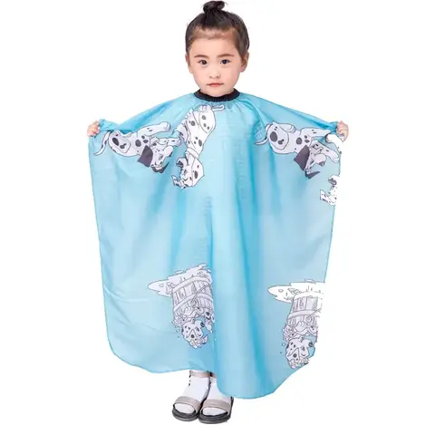 Capa de peluquería para salón de corte de pelo para niños, cubierta tipo bata de poliéster, impermeable, champú y corte, delantal para bata del hogar