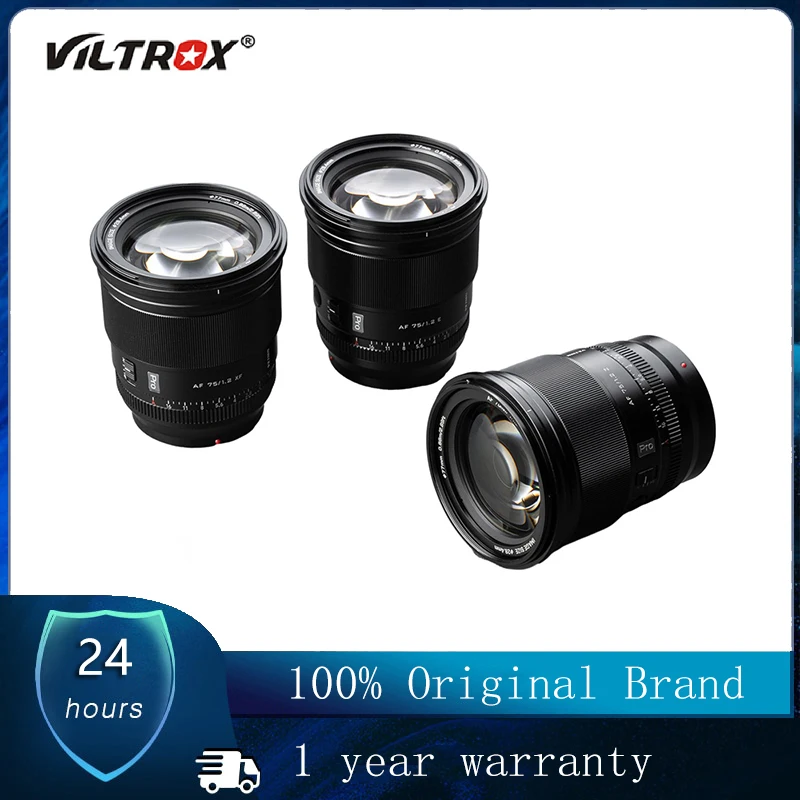 VILTROX 75mm F1.2 Fuji X Sony E Nikon Z Lens Auto Focus Large Aperture Portrait APS-C for Fujifilm XF Camera X-T4 T100 X-H2S