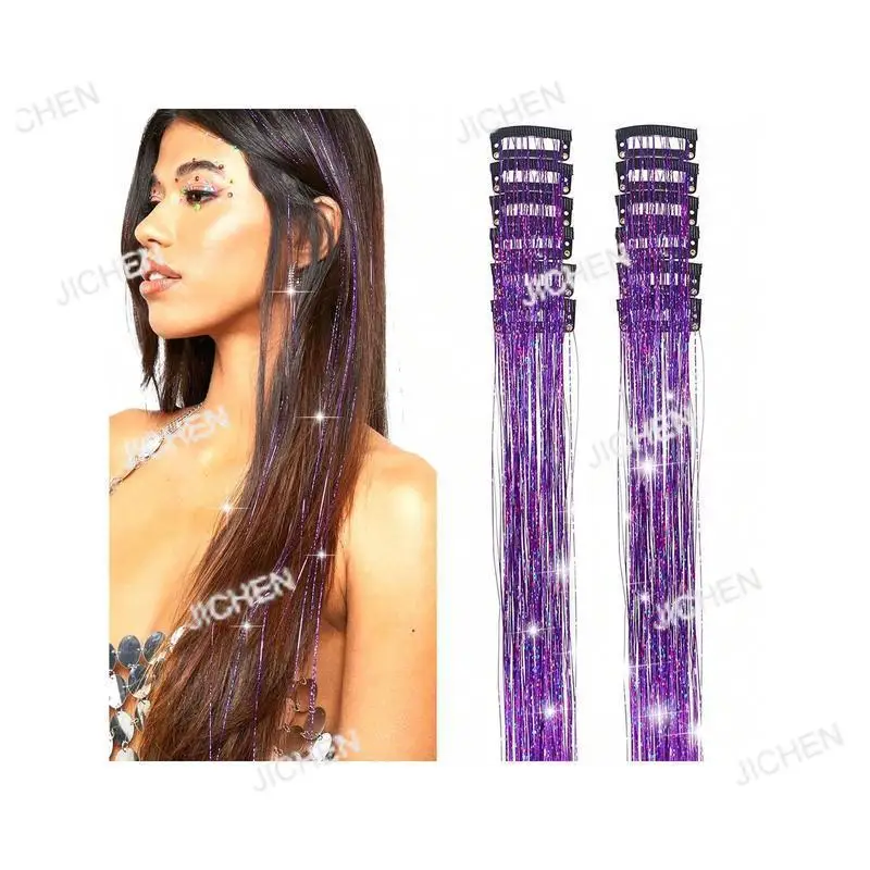 

New wig long straight hair accessories clip