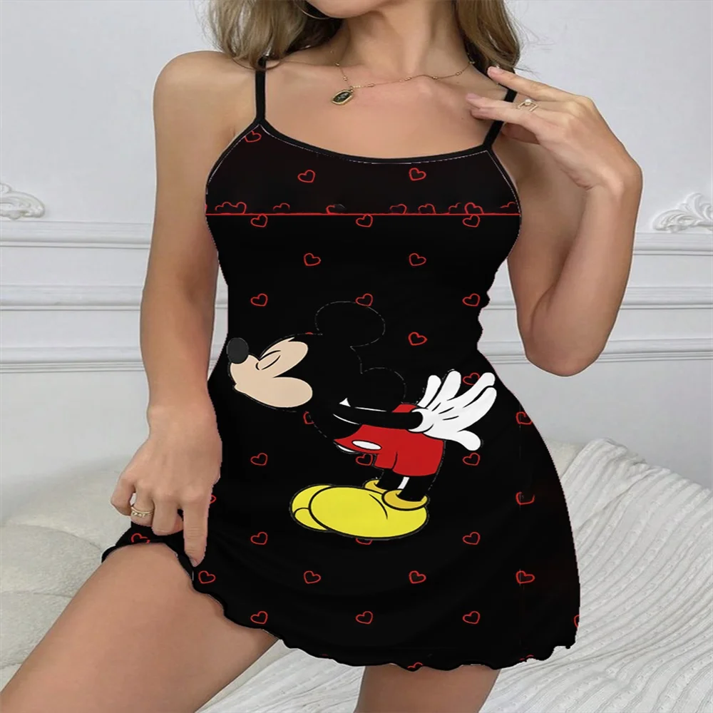 Sexy Sleepwear Woman Night Sexs Dress Sleeveless Pajamas Woman Summer Offers Women's Sleepwear Robes Pajama Lady Babydoll Lovely