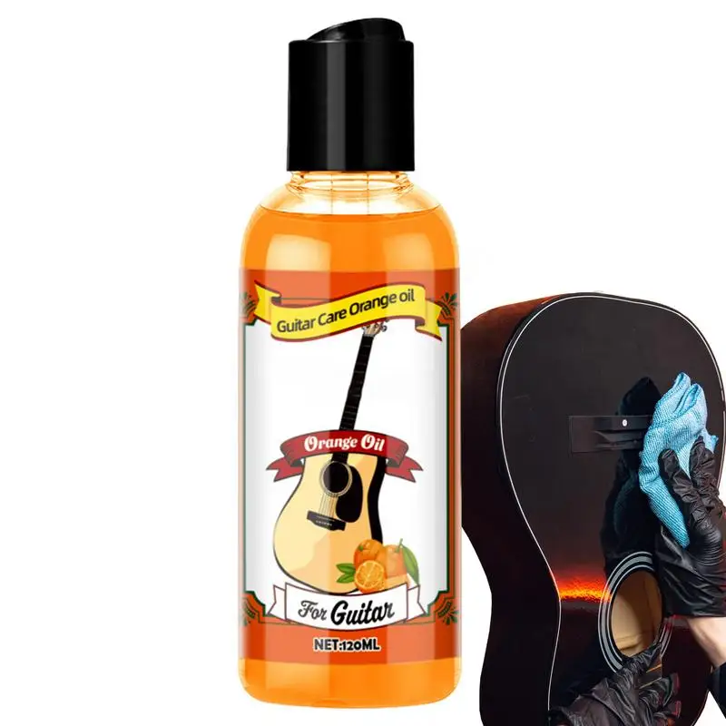 Fretboard Oil Orange Quick-Drying Guitar Cleaning 120ML Care/Cleaning/Polishing String Cleaner for Guitar Cleaning Maintenance