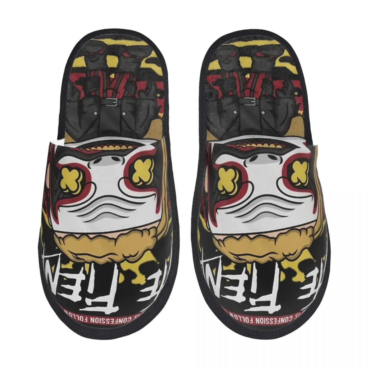 Bray Wyatt House Slippers Anti-skid Vintage The Fiend comics Soft Household Fur Slides Slippers Bedroom