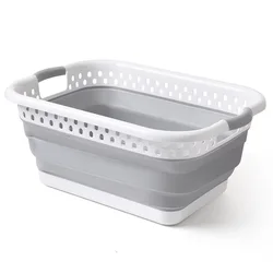 Storage Laundry Basket, Dirty Laundry Basket, Foldable, Large Capacity, Household Use, Space Saving, with Holes