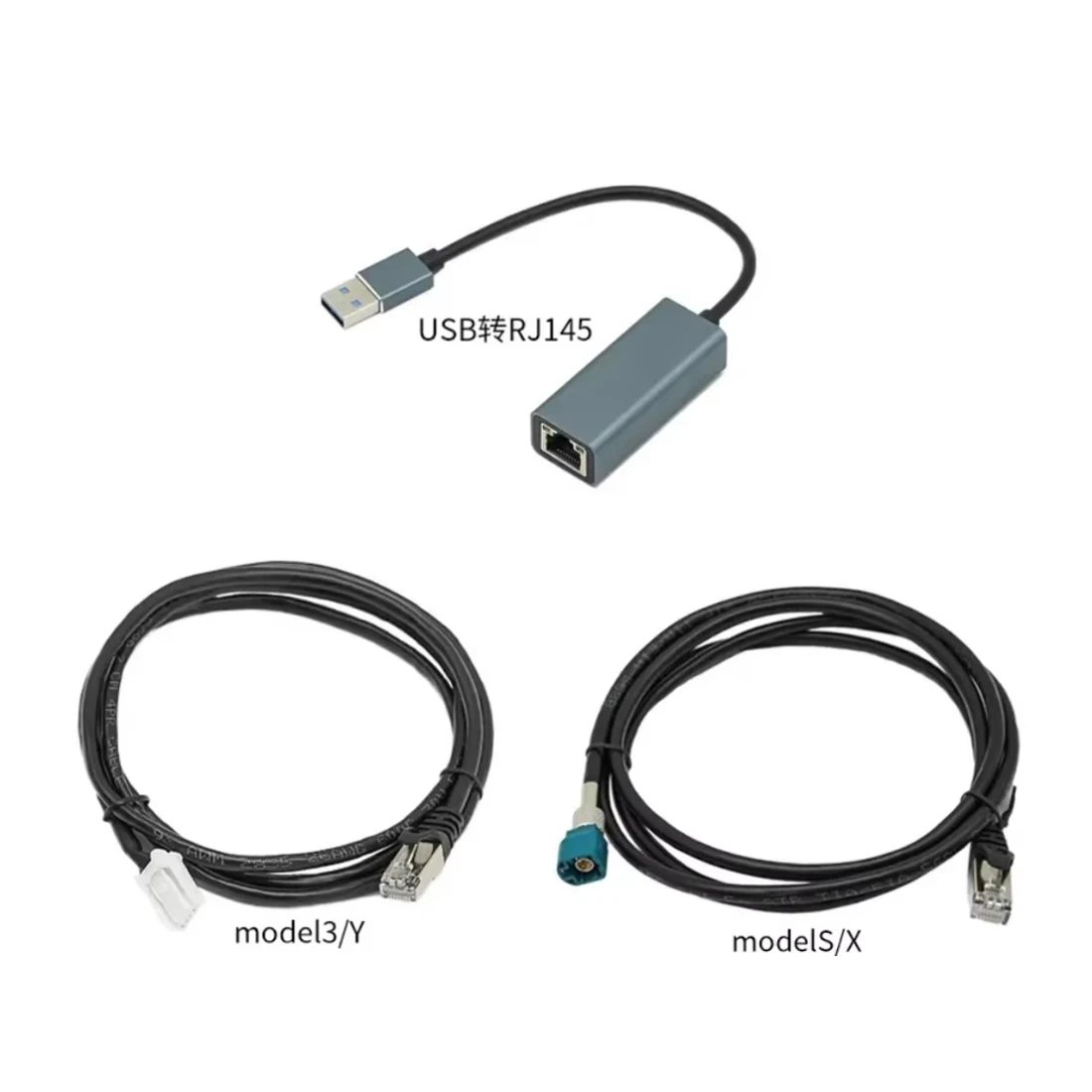 For LAUNCH Tesla Diagnostic Cable - OEM Ethernet Enet Tool for Model 3/Y/S/X Programming & Coding