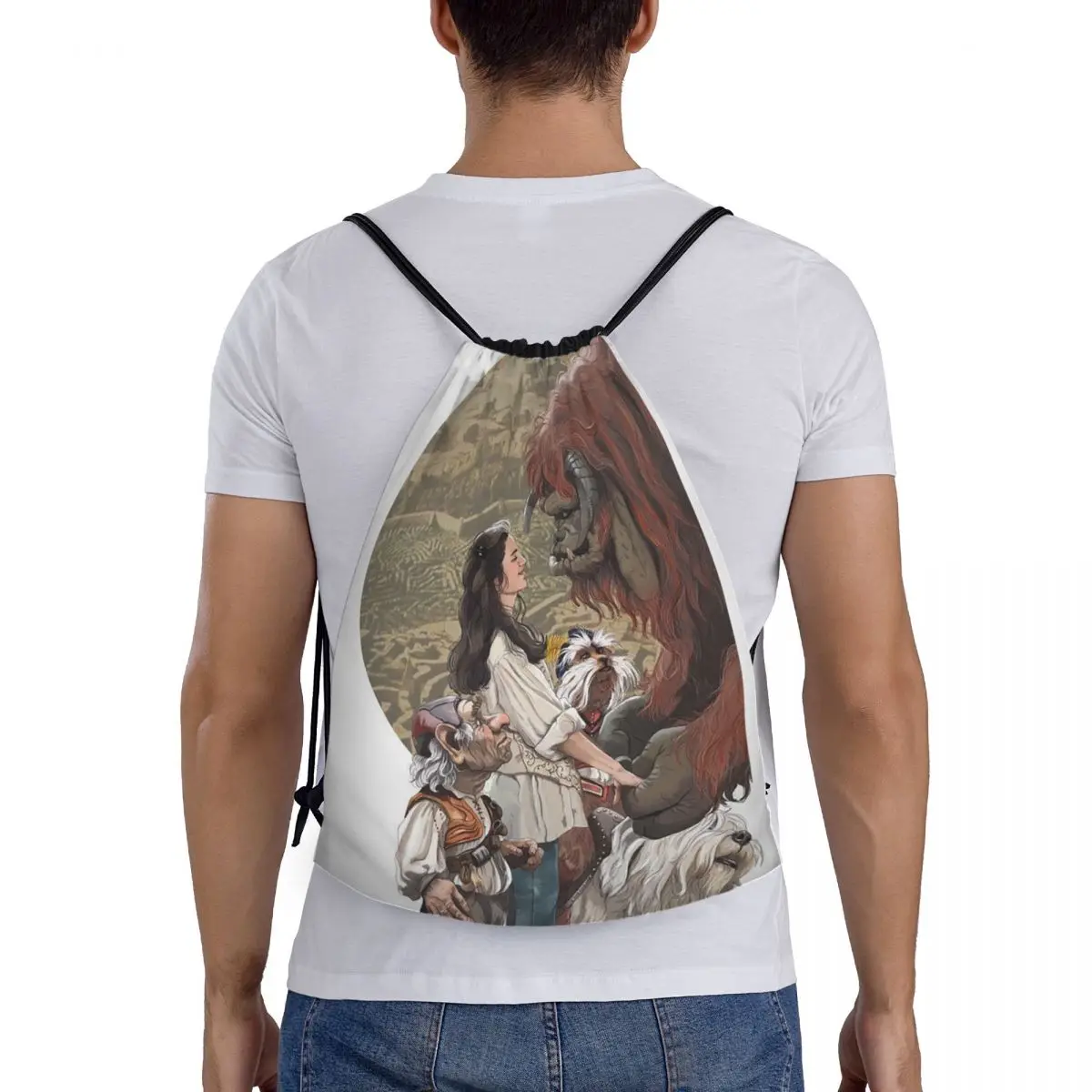 Labyrinth Top Sarah Ludo Goblins Inside Of The Labyrinth Fantasy Adventure Ambrosius Backpack Drawstring Bundle Pocket Shoes Bag