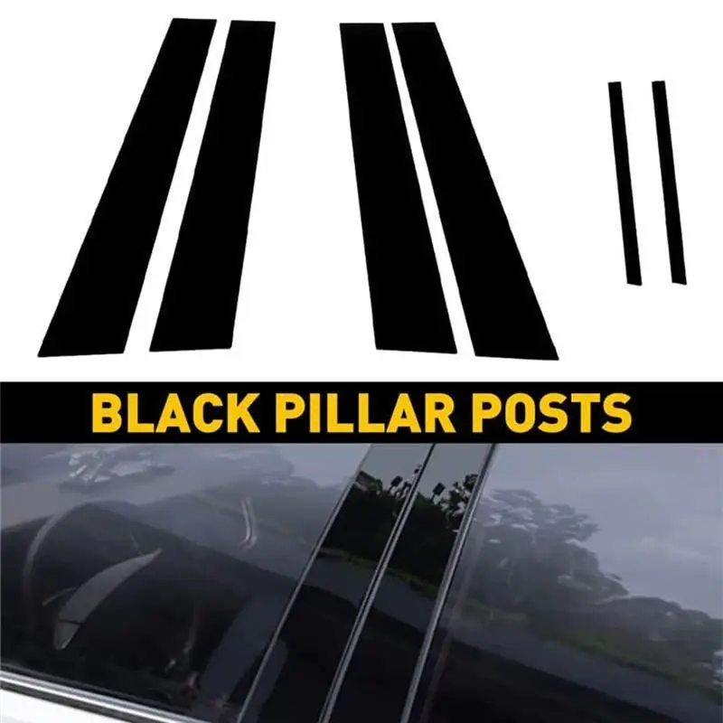Reliable-Car Pillar Posts Door Window Trim Molding For Dodge 2011-2021 Anti Scratch Stickers Accessories Black