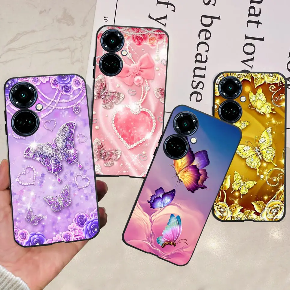 For Tecno Camon 19 / 19 Pro 4G 5G / 19 Neo Back Cover Cartoon Cool Style Animals Girly Soft TPU Silicone Phone Case Matte Coque