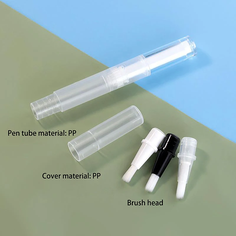 2/5ml Dispensing Bottle Travel Cosmetic Container Rotating Repacking Vacuum Pen Transparent Twist Pen Empty Nail Oil Pen