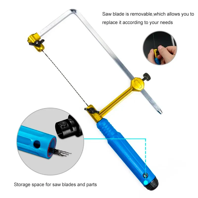 CMCP قابل للتعديل المنشار القوس U نوع المنشار القوس أداة القطع لمقبض خشبي من المجوهرات إطار المنشار أدوات يدوية إطار منشار المجوهرات