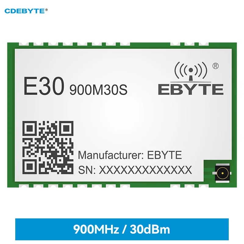 

SI4463 868/915MHz RF Wireless Module E30-900M30S Long Range 2.5KM 100mW IPEX/Stamp Hole Antenna SMD Package SPI Wireless Module