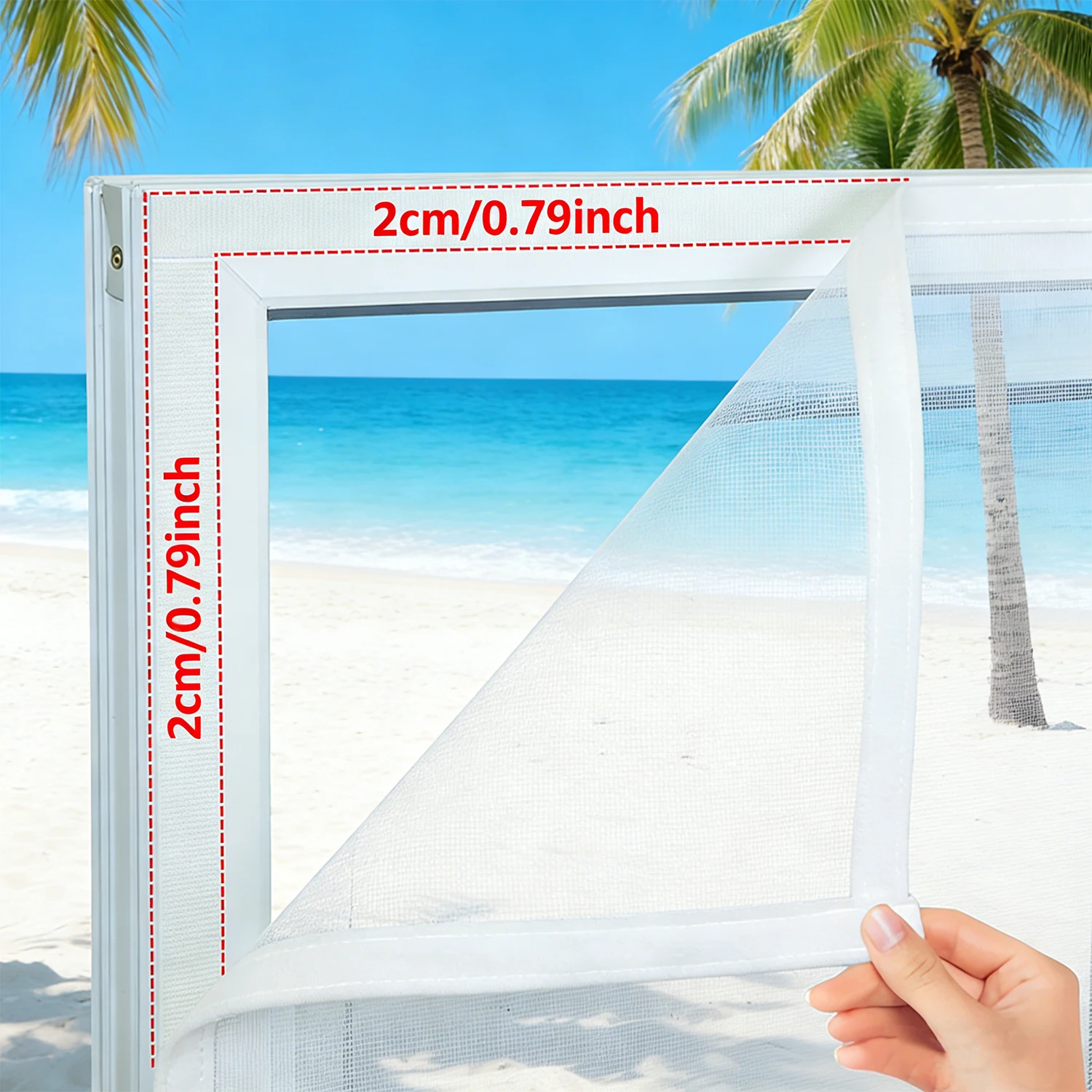 

summer white mosquito-proof window screen, self-adhesive fliegengitter fenster，tela mosquitera net，mosquiteras para ventana