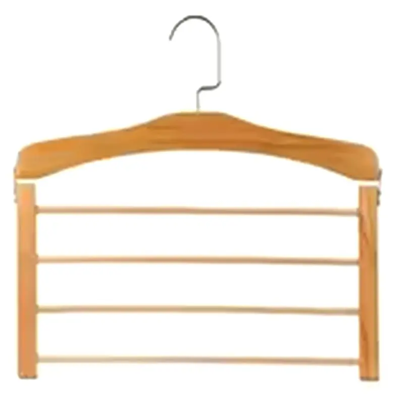 

【ОРНАМЕНТ】Многофункциональная многоярусная деревянная вешалка для одежды, брюк, полотенец, шарфов и галстуков из массива дерева, не оставляющая следов