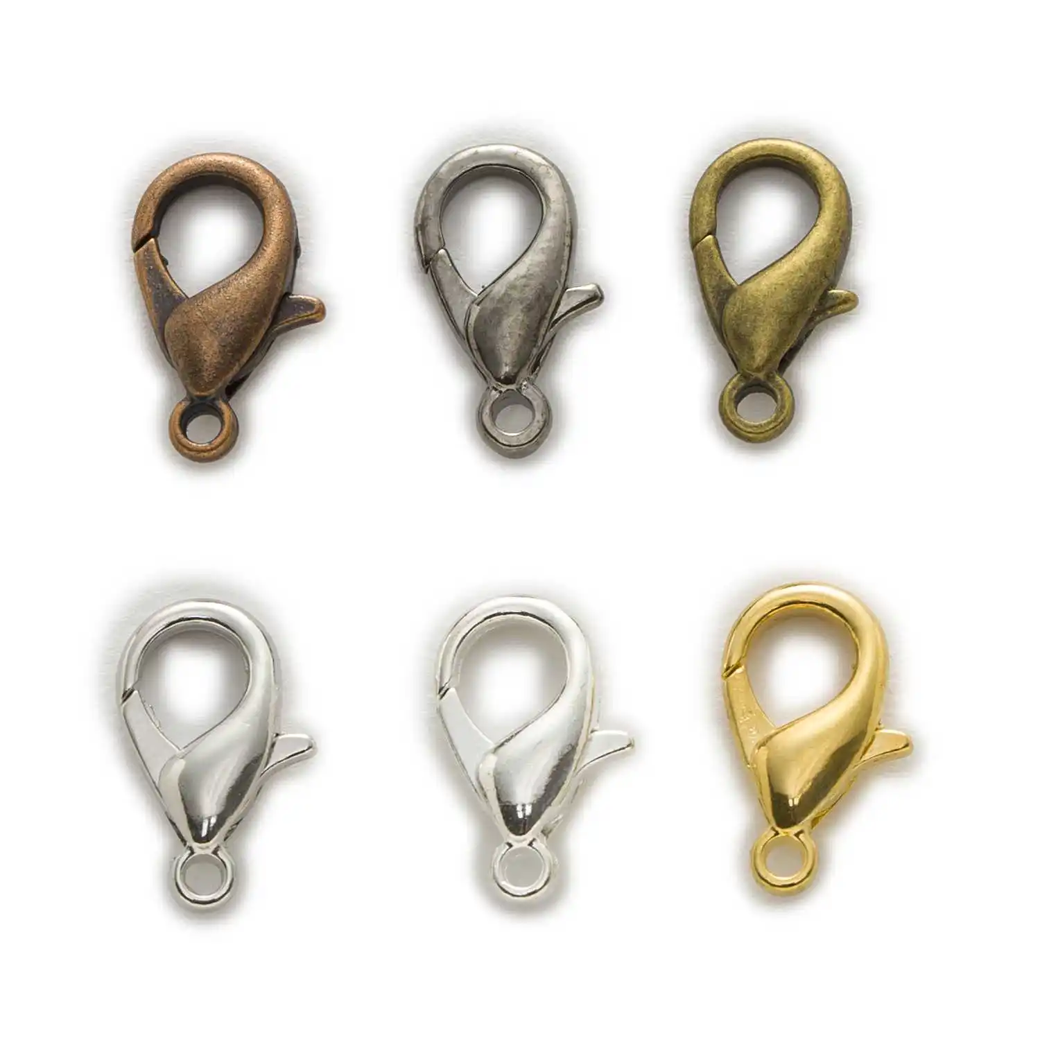 

Wholesale 50pcs Alloy Lobster Claw Clasps, Jewelry Making Findings for Necklace Bracelet Keychain, Secure Lock Closure DIY